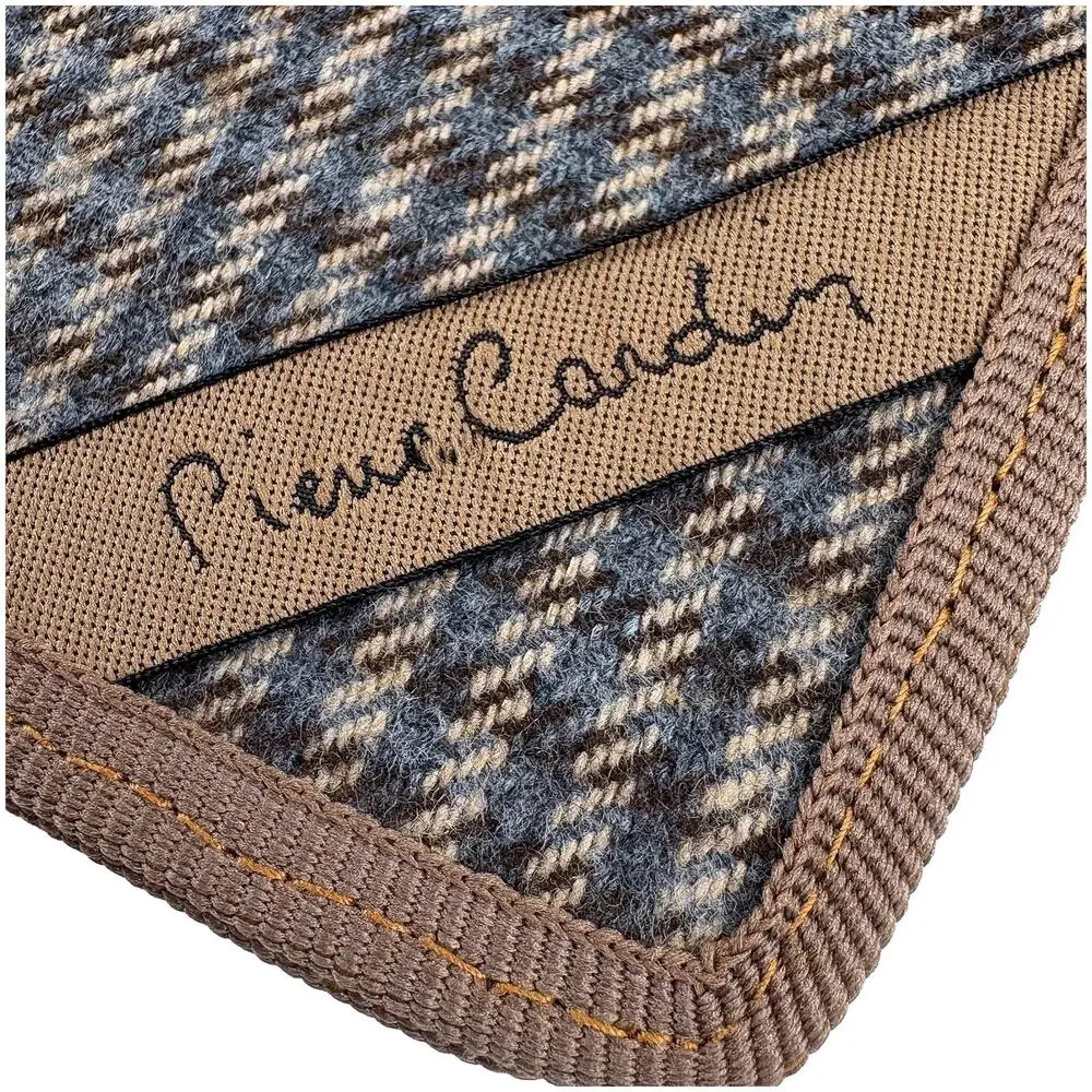 Pierre Cardin VTG Padfolio Notepad Folio Made Italy Houndstooth Brown 9.5